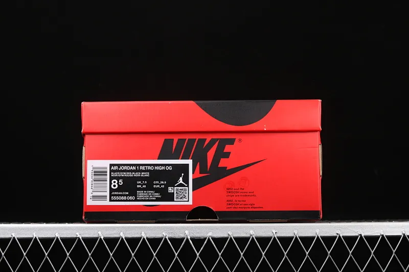 All categories Air Jordan Jordan series basketball shoes Air Jordan 1 High Air Jordan 1 High OG "Black Satin" AJ1 Joe 1 black gray red silk 555088-060